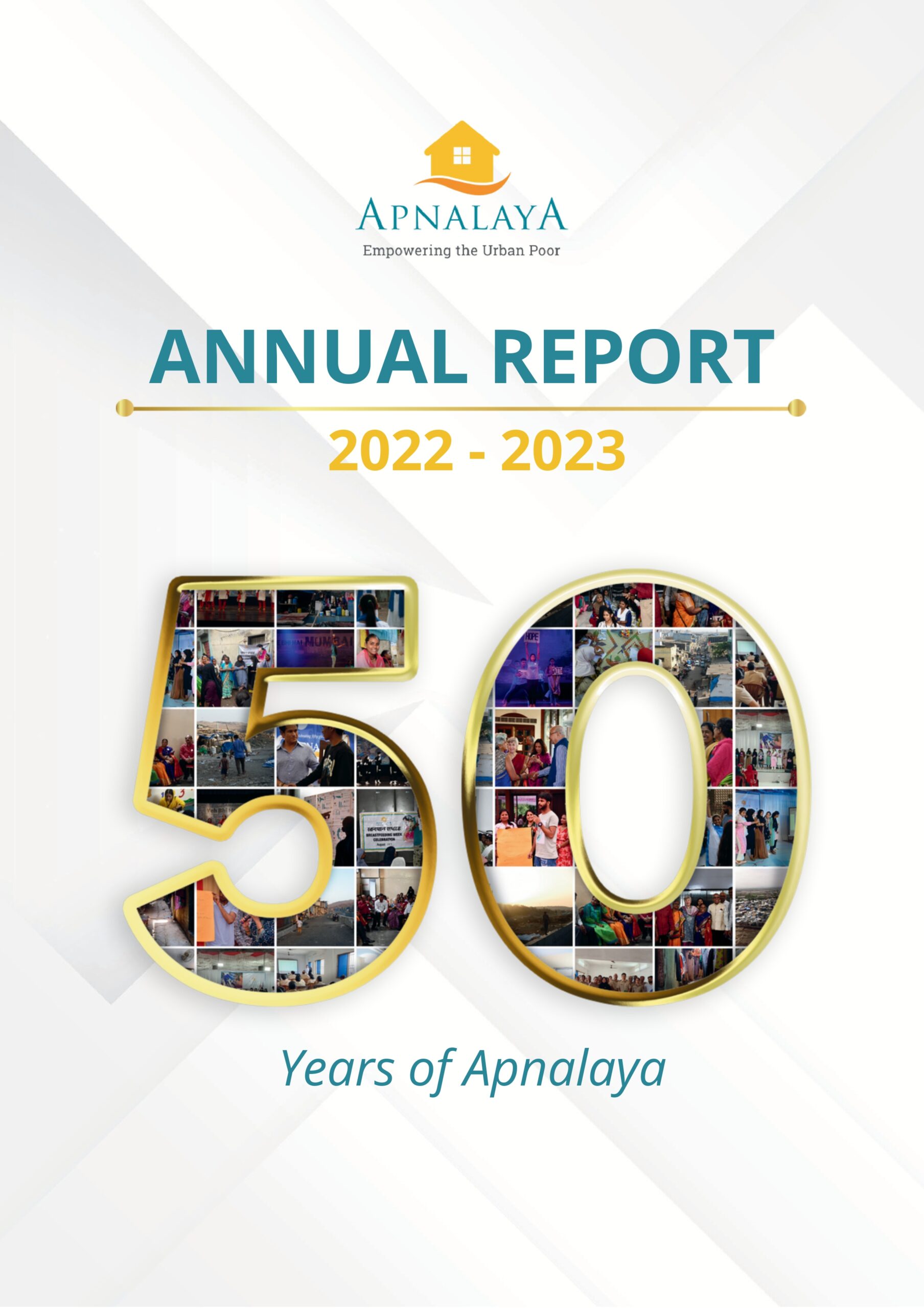 cover page of Apnalaya's annual report 22-23
